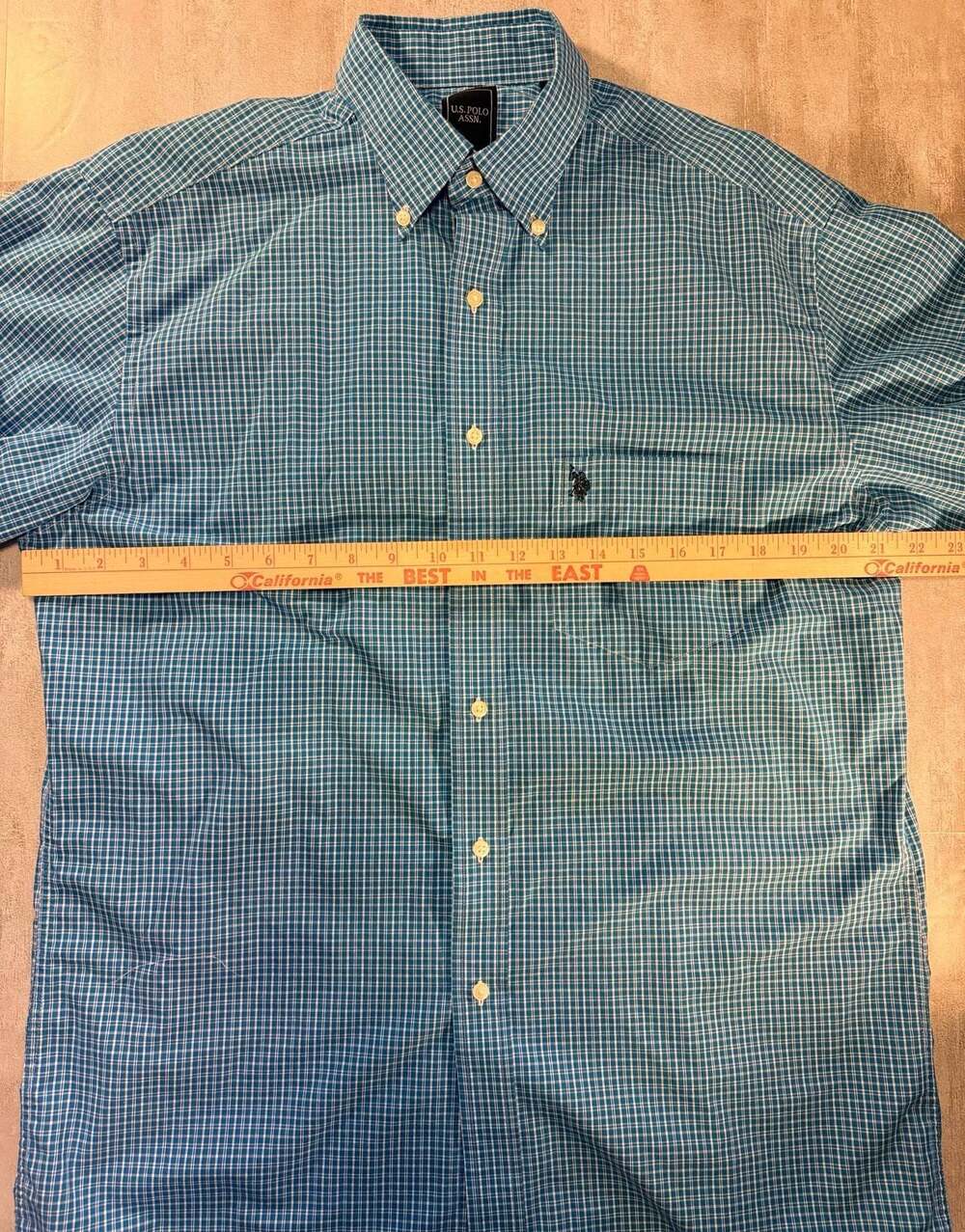 U.S. Polo Assn. Men's Plaid Button Down Shirt‎ Size M 15-15.5 34/35 - Picture 3 of 5